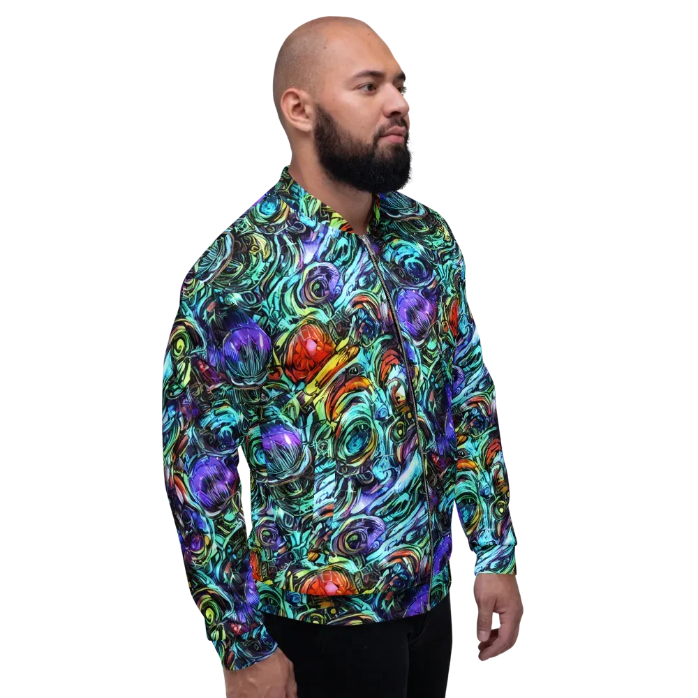 Iridescent Chaos on Bomber Jacket — Right