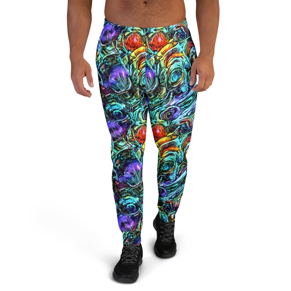 Iridescent Chaos on Men's Joggers — Front