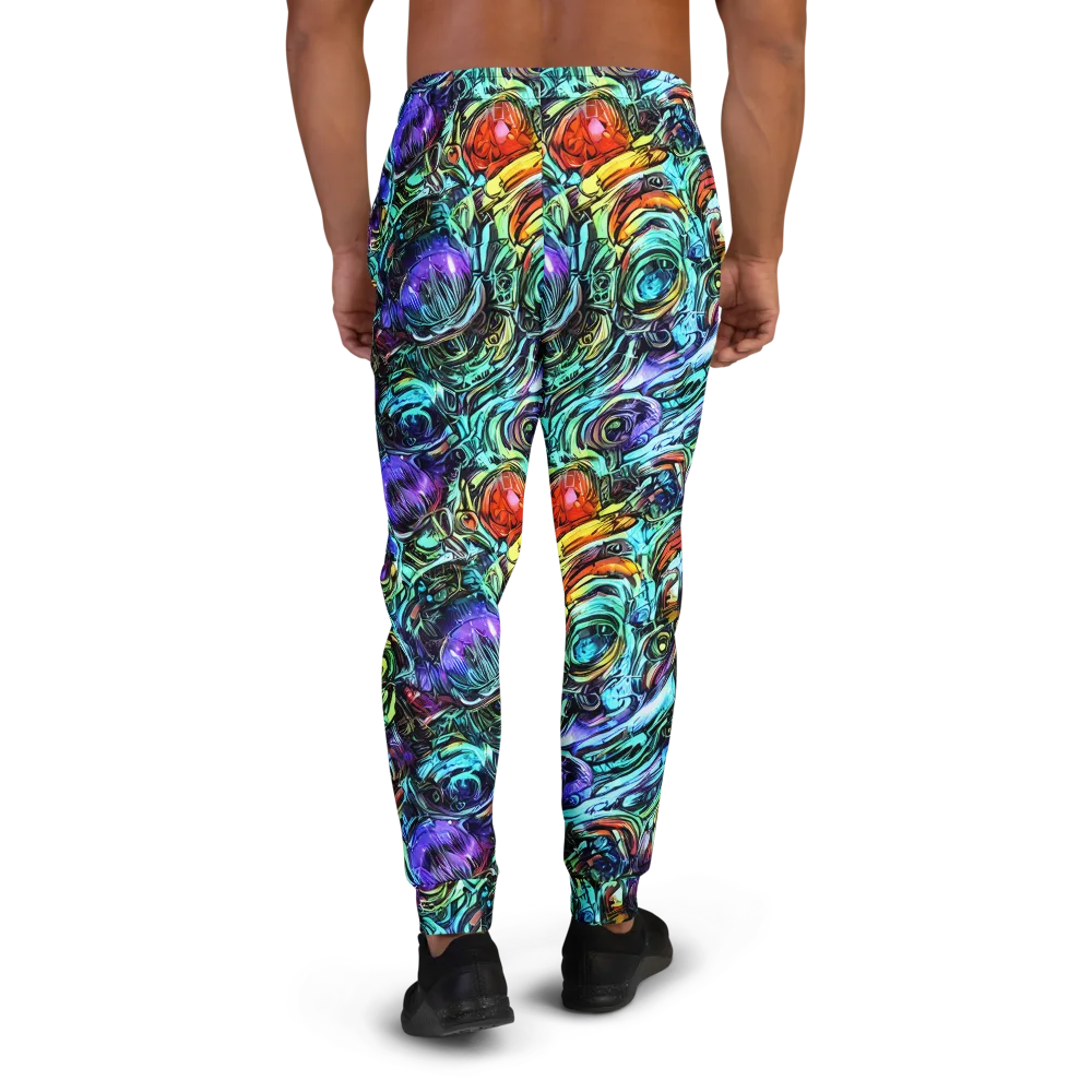 Iridescent Chaos on Men's Joggers — Back