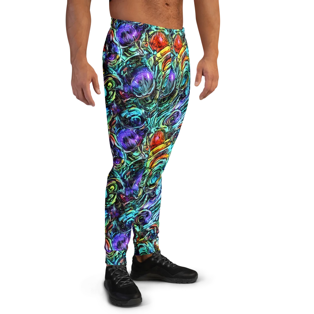 Iridescent Chaos on Men's Joggers — Right