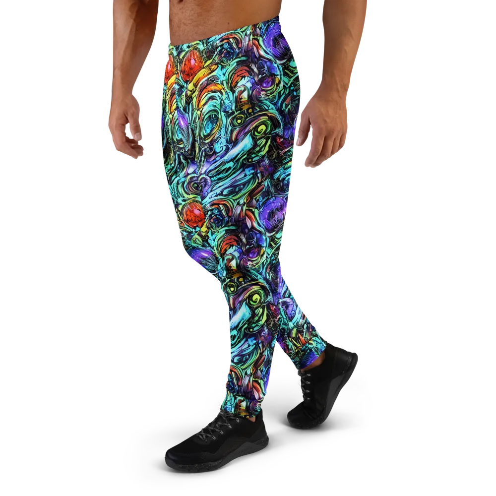 Iridescent Chaos on Men's Joggers — Left