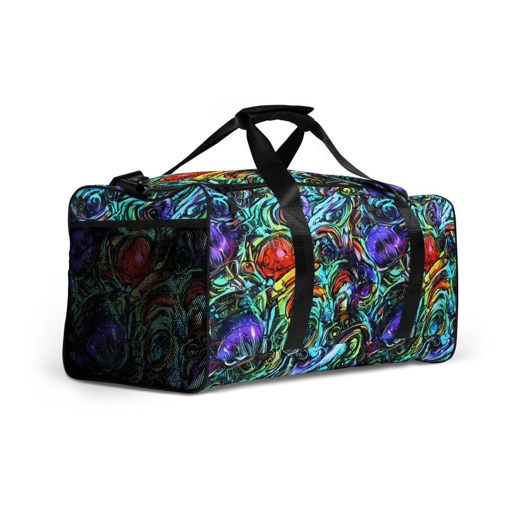 Iridescent Chaos on Duffle Bag — Right Front
