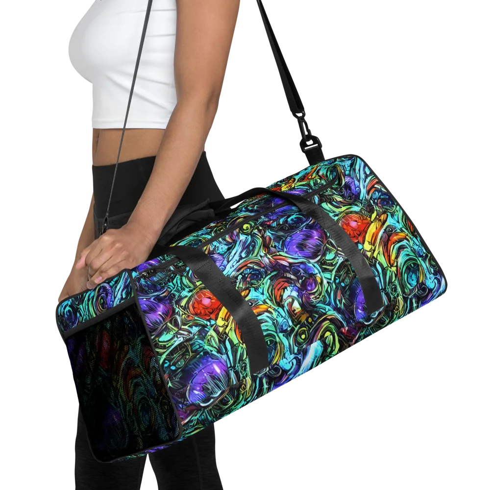 Iridescent Chaos on Duffle Bag — Front