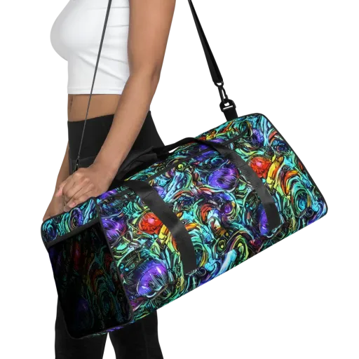 Iridescent Chaos on a Duffle Bag