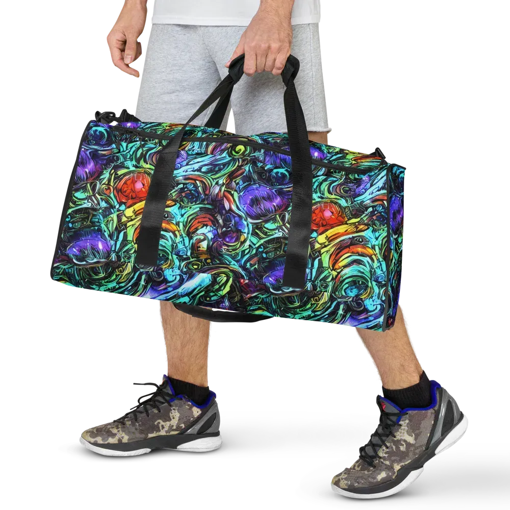 Iridescent Chaos on Duffle Bag — Front