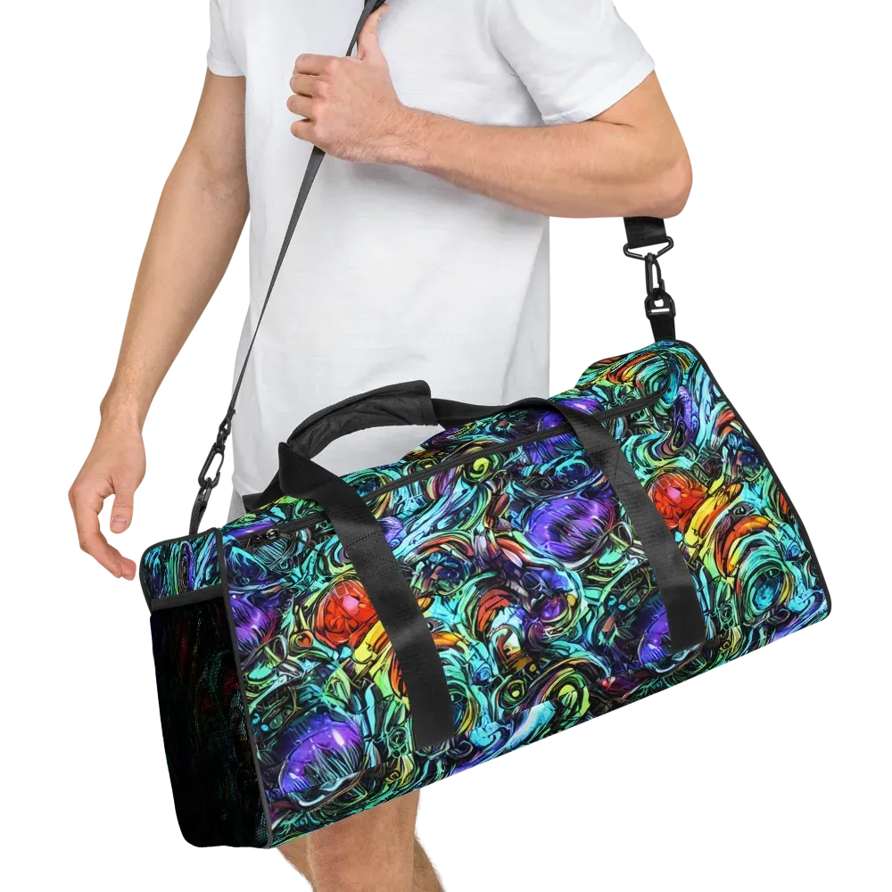 Iridescent Chaos on Duffle Bag — Right Front