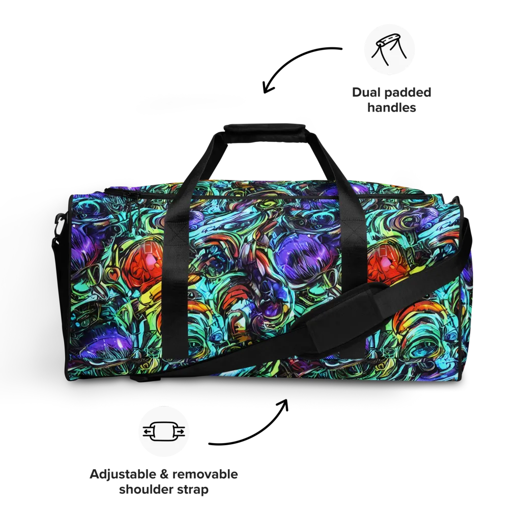 Iridescent Chaos on Duffle Bag — Front