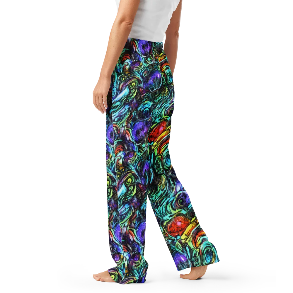 Iridescent Chaos on Women's Pajama Pants — Left