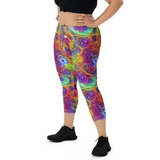 Plasma Dreams on a Capri Leggings