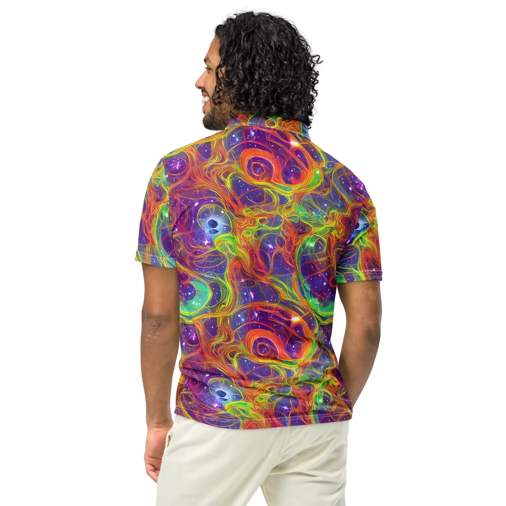 Plasma Dreams on Men's Slim Fit Polo Shirt — Back