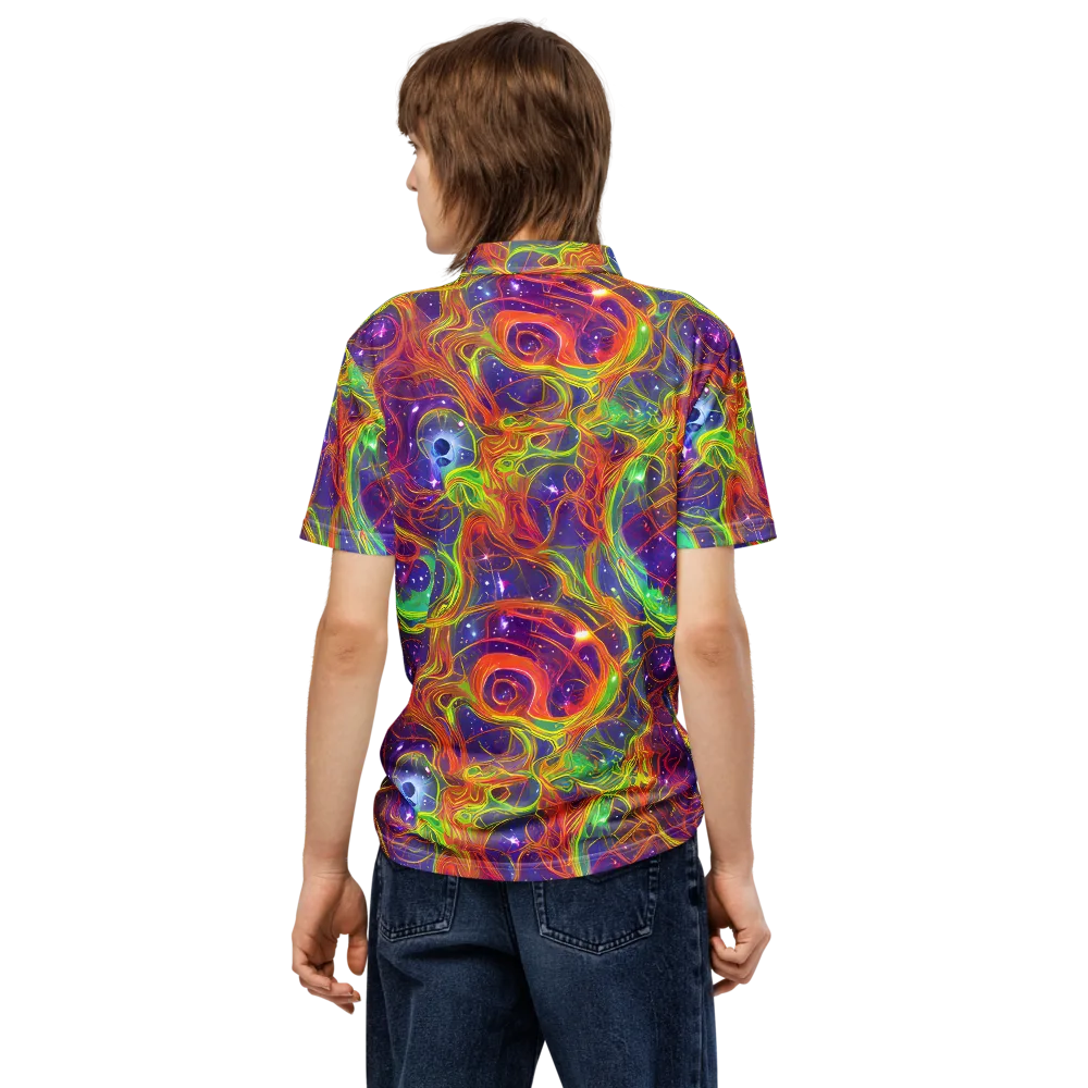 Plasma Dreams on Men's Slim Fit Polo Shirt — Back