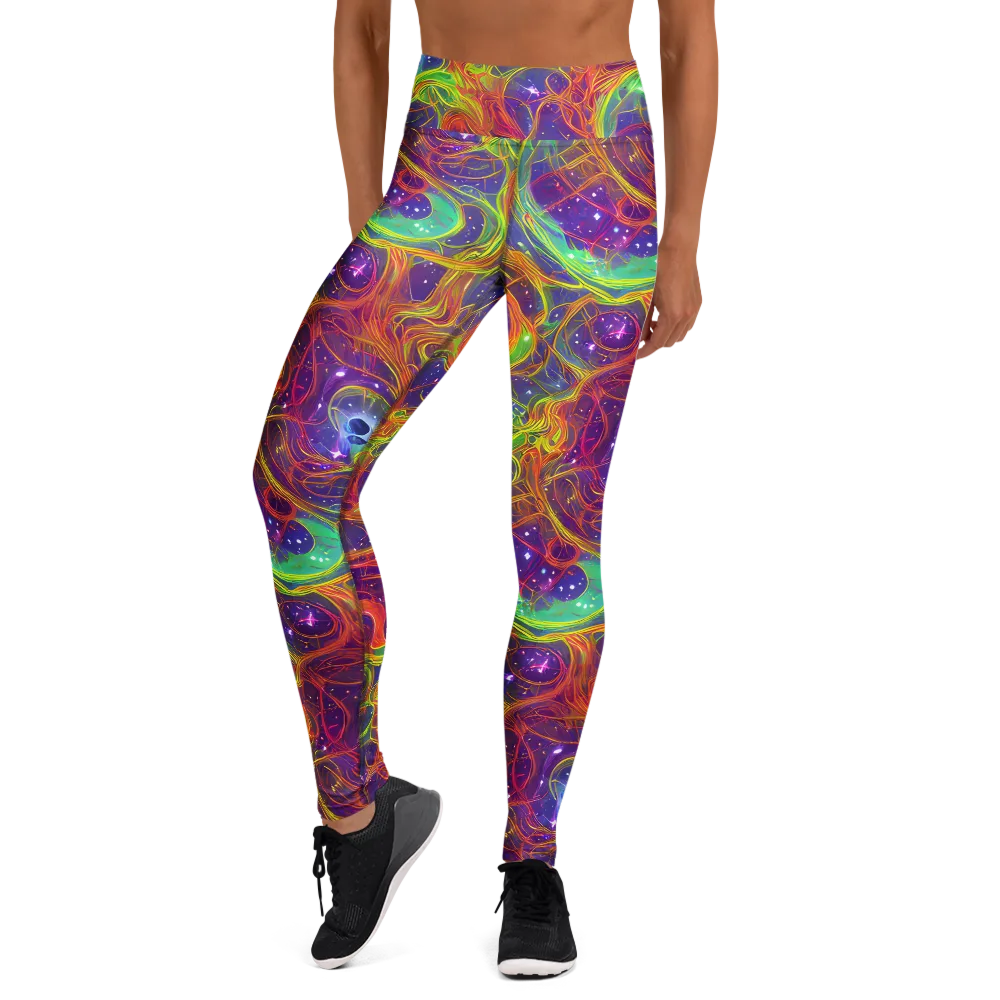 Plasma Dreams on Yoga Leggings — Front