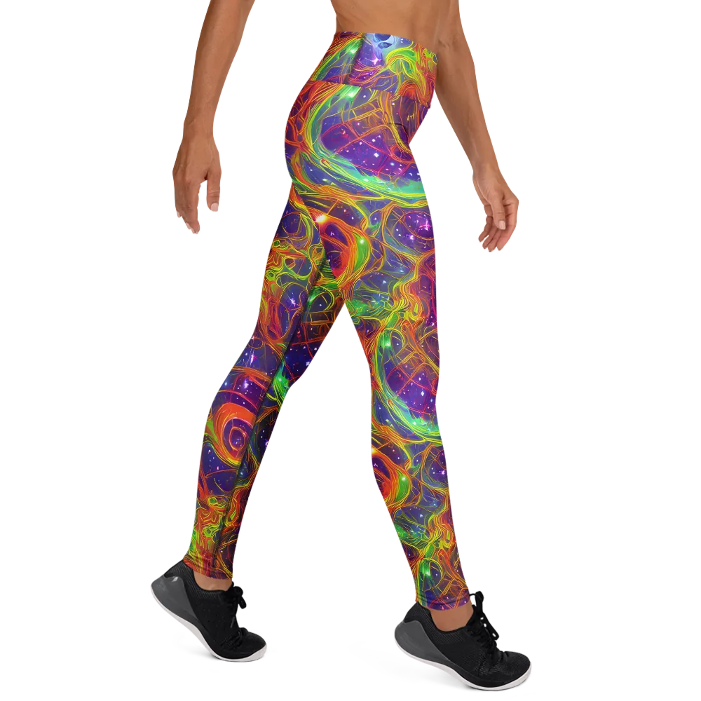 Plasma Dreams on Yoga Leggings — Right