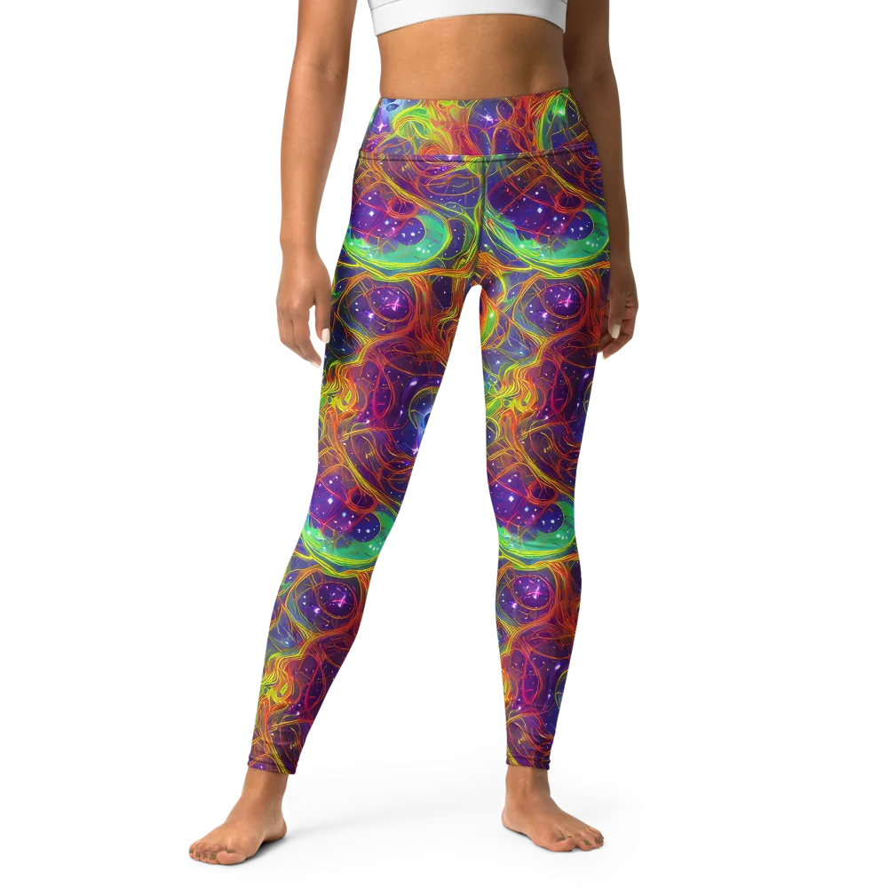 Plasma Dreams on Yoga Leggings — Front
