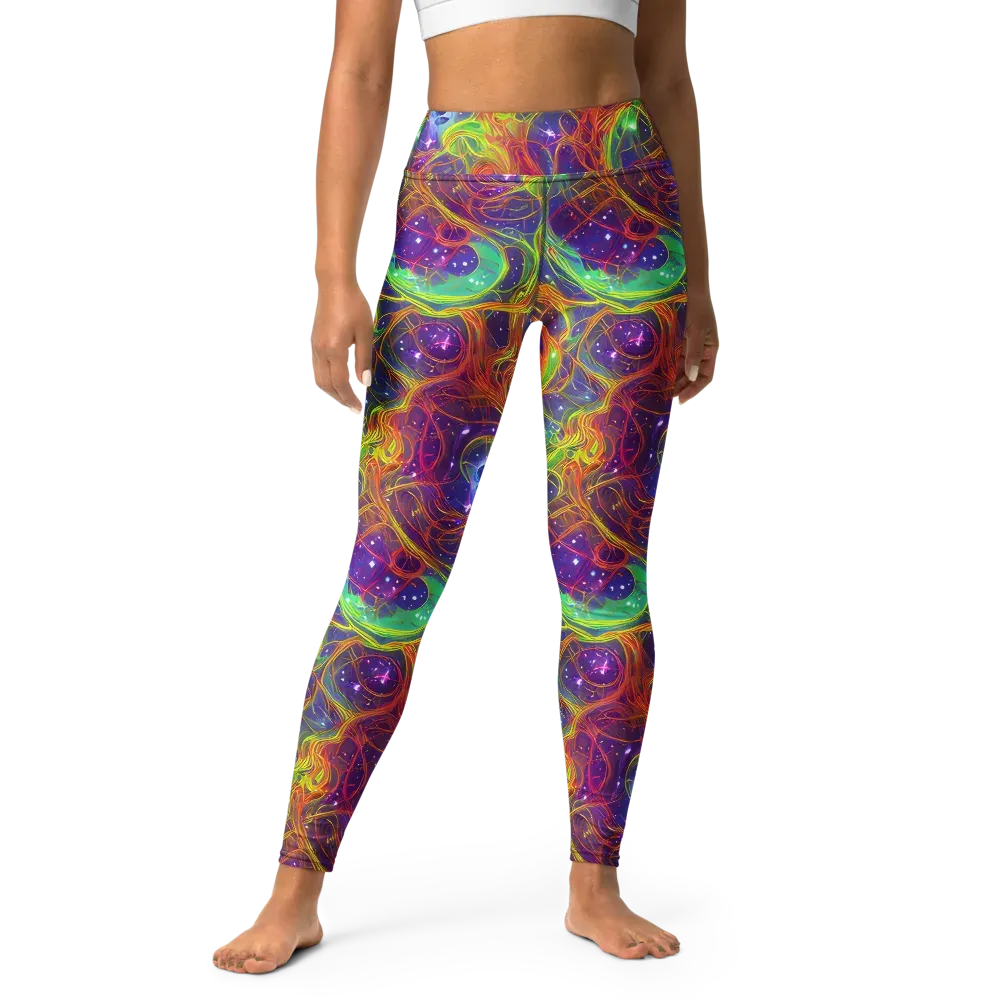 Plasma Dreams on Yoga Leggings — Front