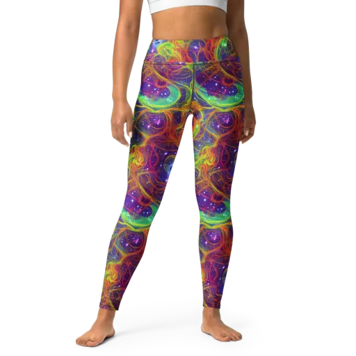 Plasma Dreams on a Yoga Leggings