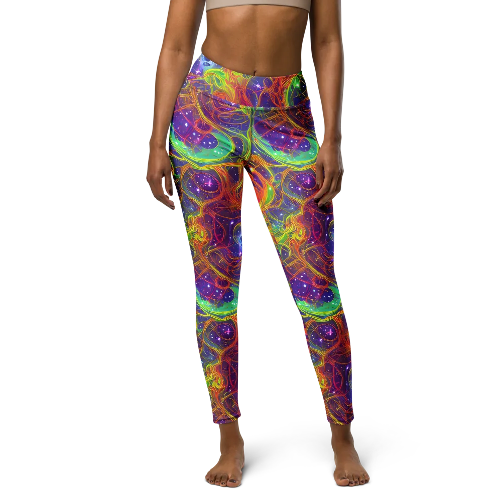 Plasma Dreams on Yoga Leggings — Front