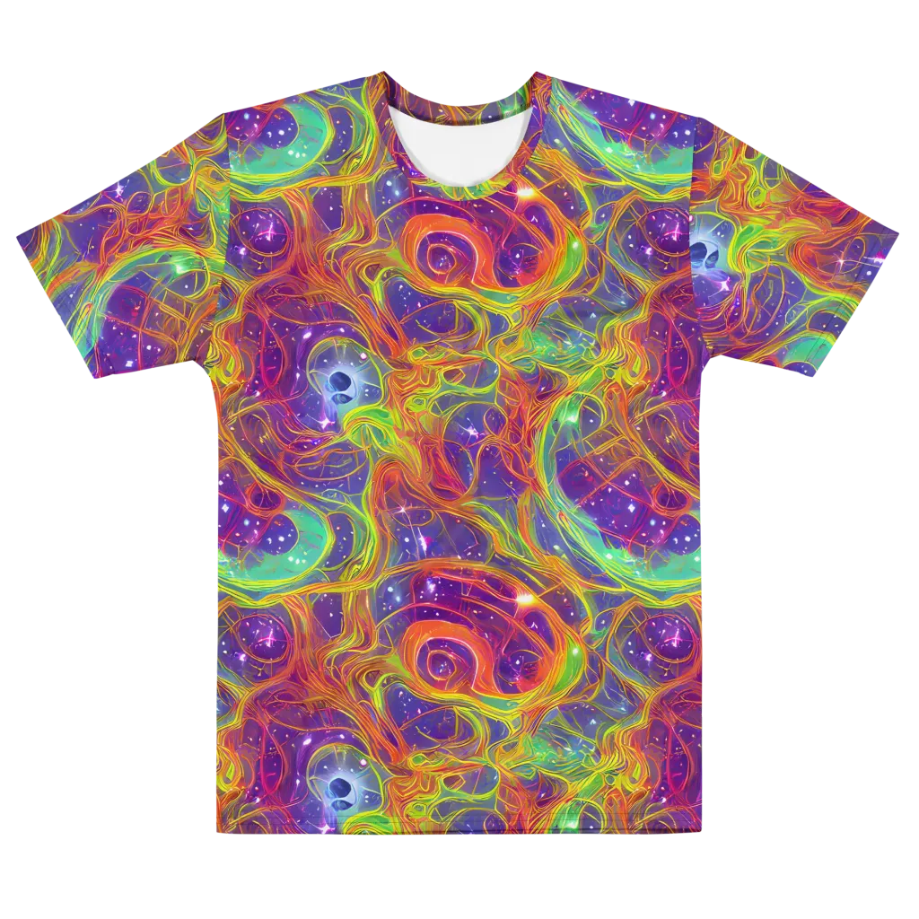 Plasma Dreams on Men's Cotton Crew Neck T-Shirt — Front