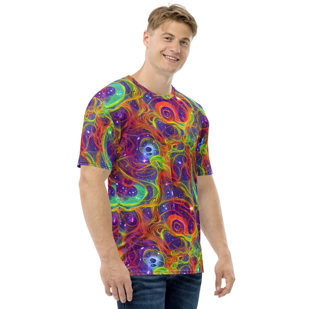 Plasma Dreams on Men's Crew Neck T-Shirt — Right
