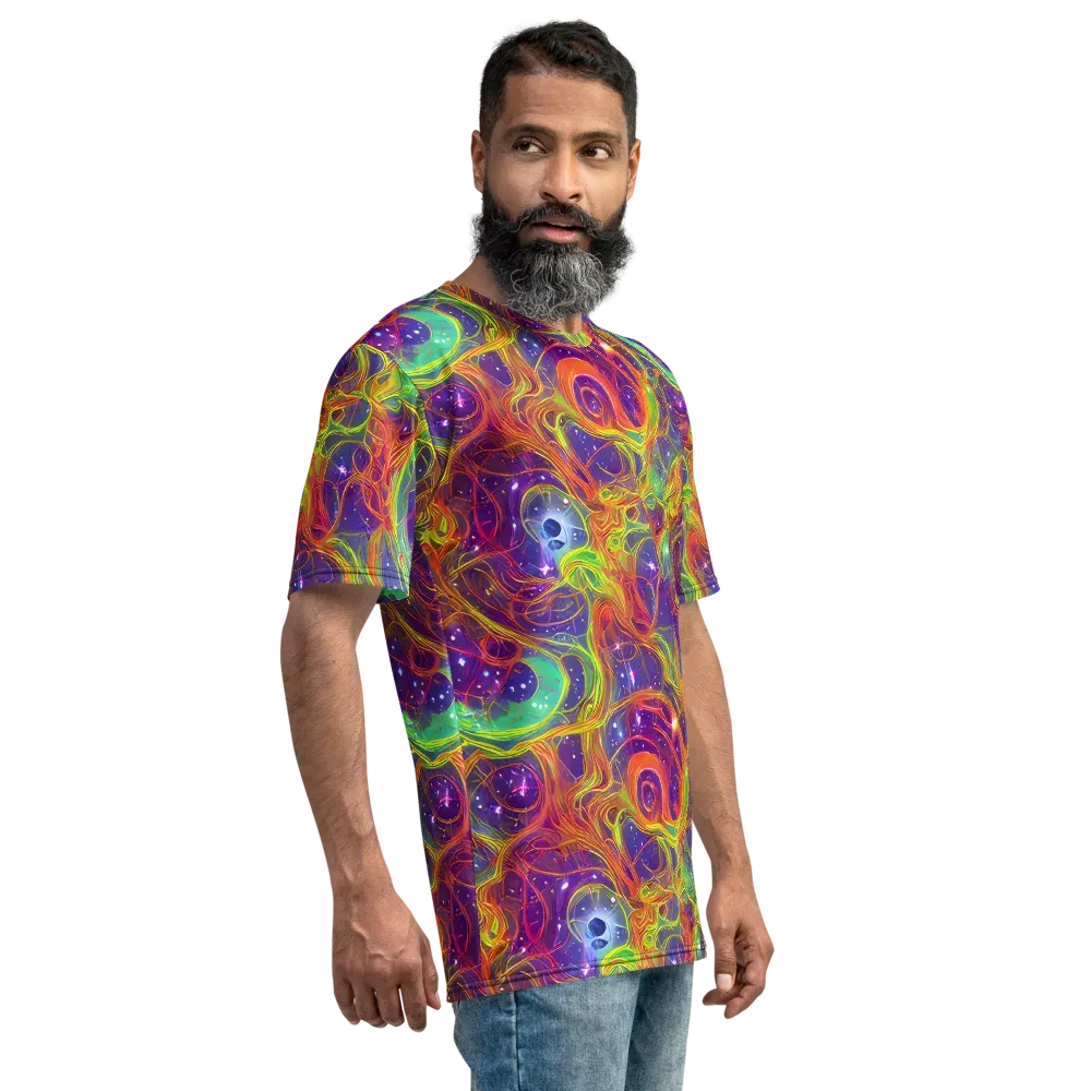 Plasma Dreams on Men's Crew Neck T-Shirt — Right