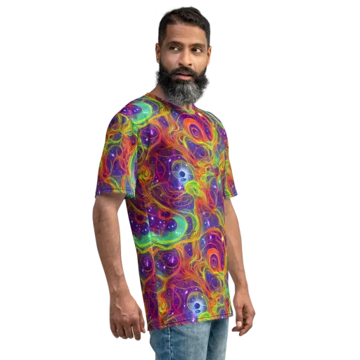 Plasma Dreams on a Men's Crew Neck T-Shirt