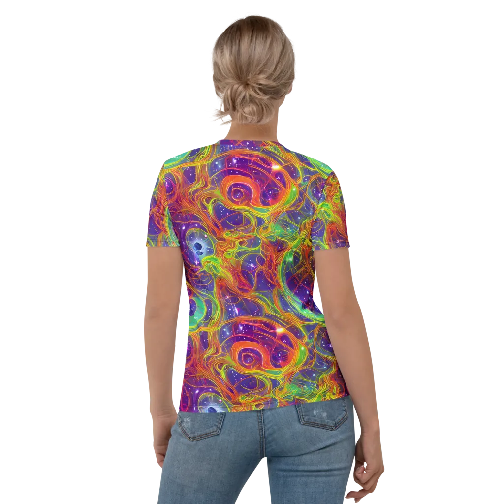 Plasma Dreams on Women's Crew Neck T-Shirt — Back