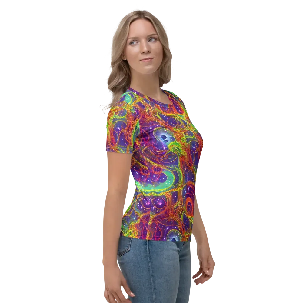 Plasma Dreams on Women's Crew Neck T-Shirt — Right
