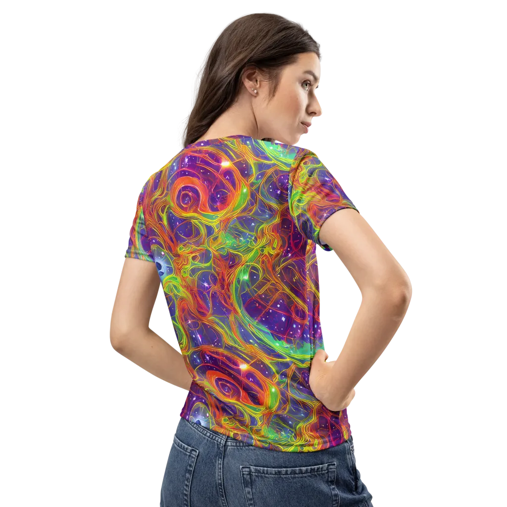 Plasma Dreams on Women's Crew Neck T-Shirt — Back