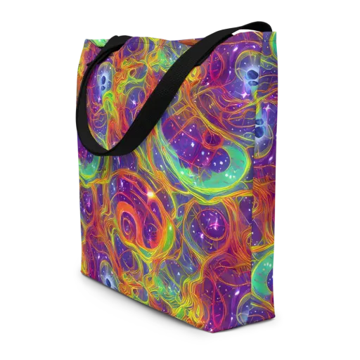 Plasma Dreams on a Large Tote Bag W/ Pocket