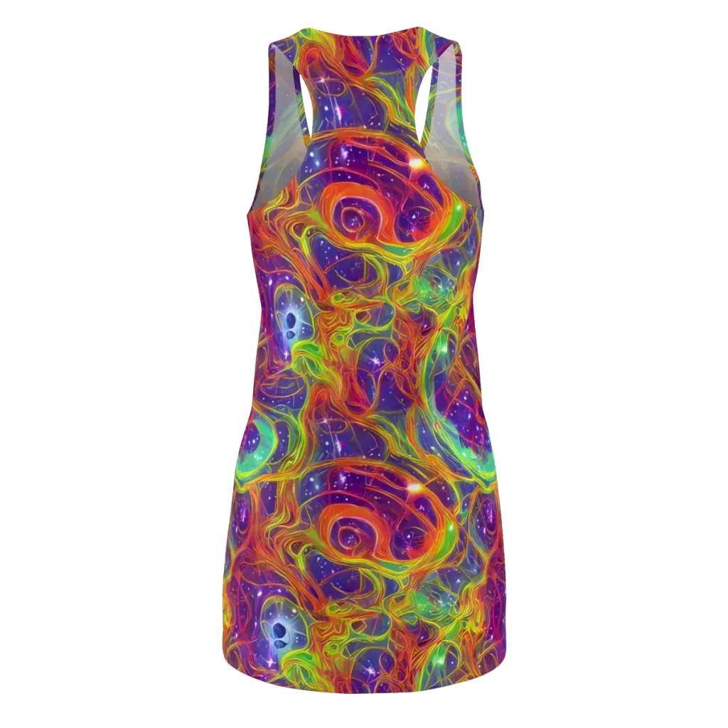 Plasma Dreams on Racerback Dress — Back