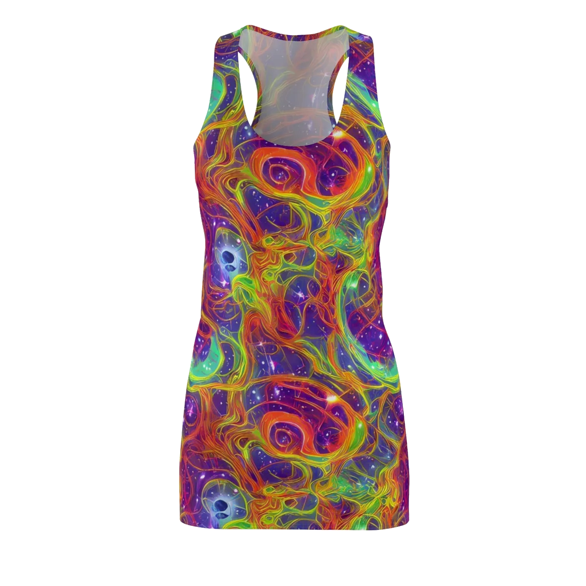 Plasma Dreams on Racerback Dress — Front