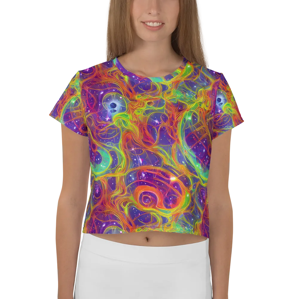 Plasma Dreams on Crop Tee — Front