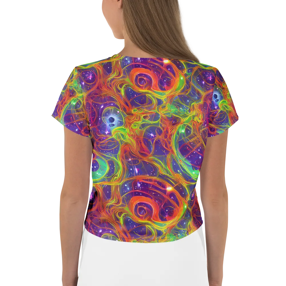 Plasma Dreams on Crop Tee — Back