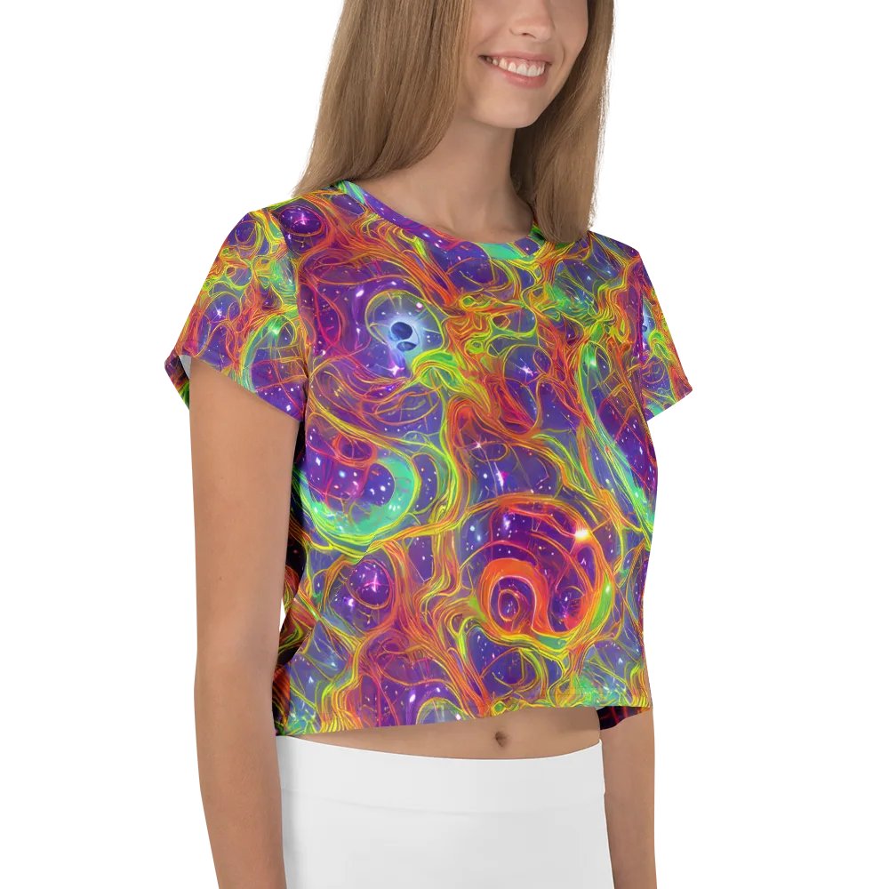 Plasma Dreams on Crop Tee — Right