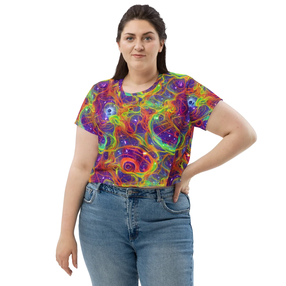 Plasma Dreams on Crop Tee — Front