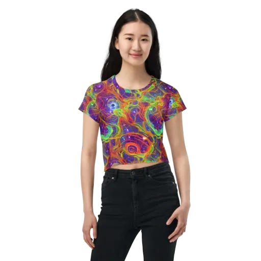 Plasma Dreams on a Crop Tee