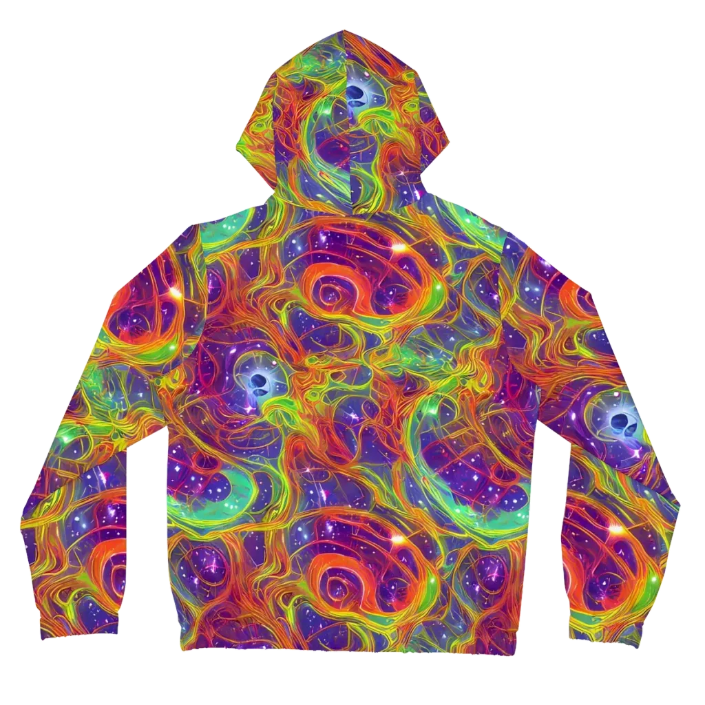 Plasma Dreams on Women's Full-Zip Hoodie — Back