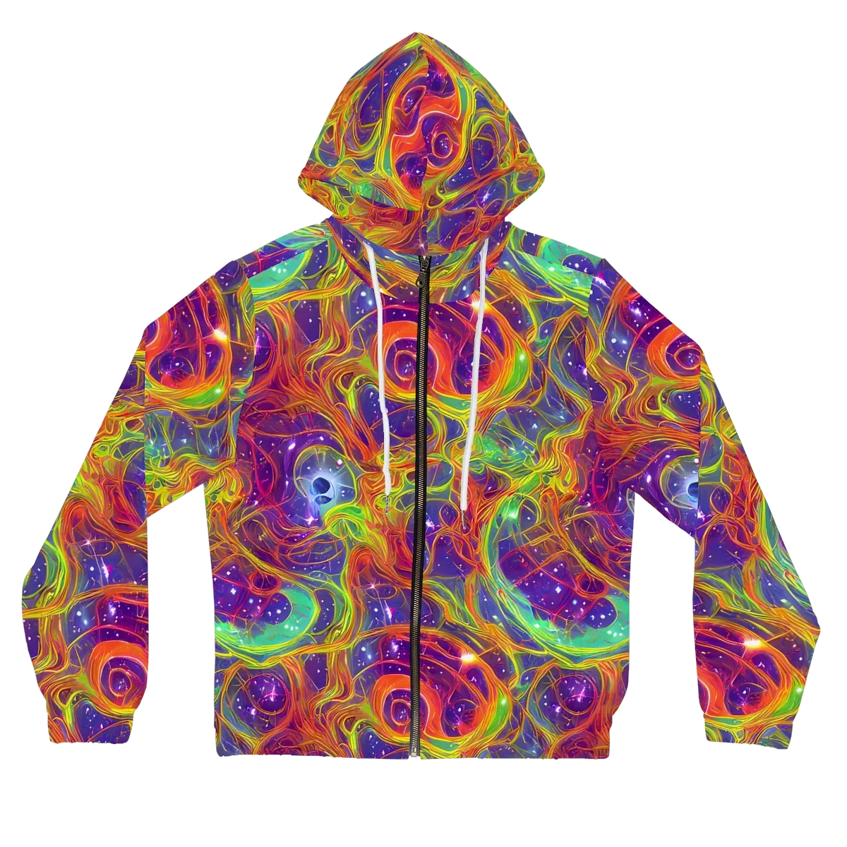 Plasma Dreams on Women's Full-Zip Hoodie — Front
