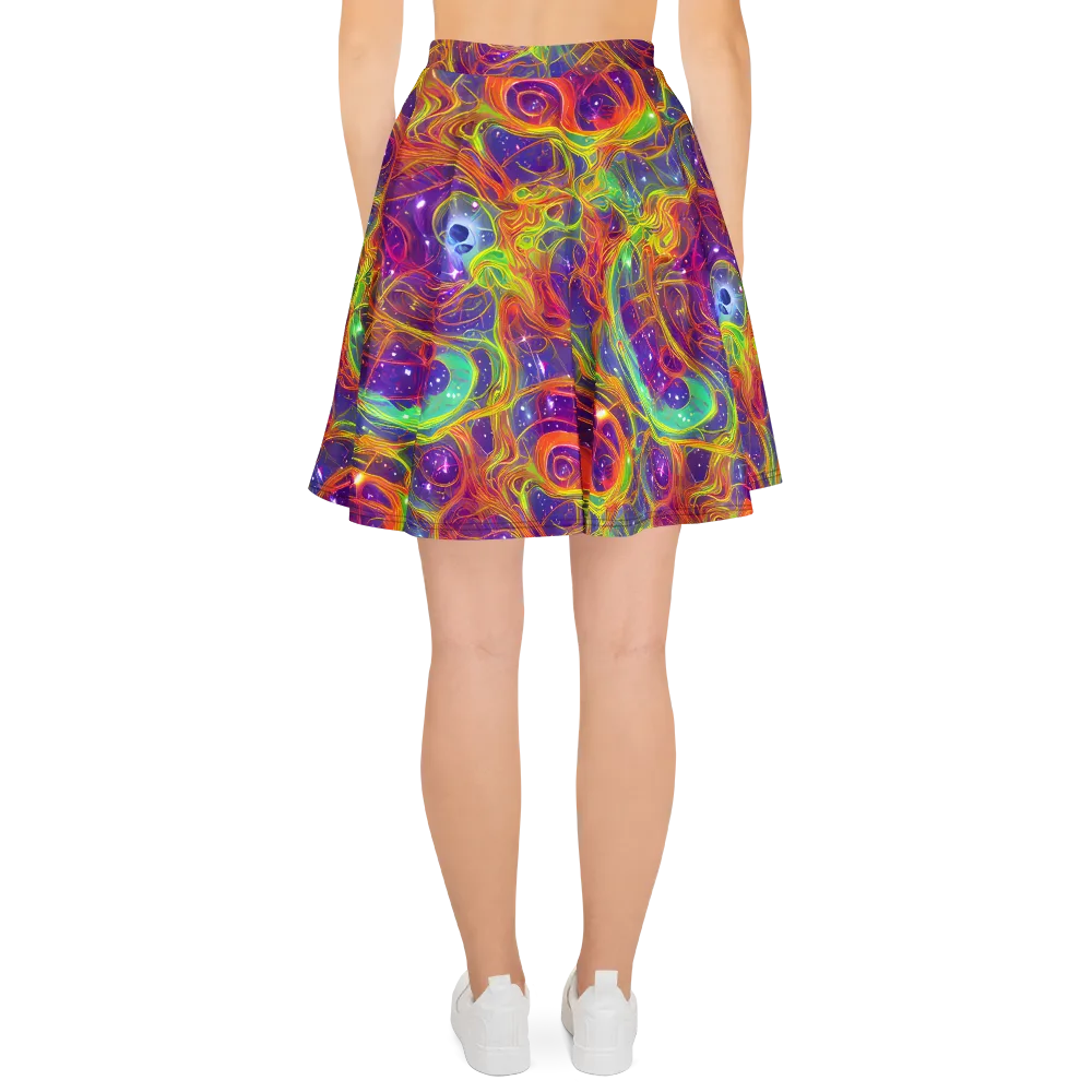 Plasma Dreams on Skater Skirt — Back