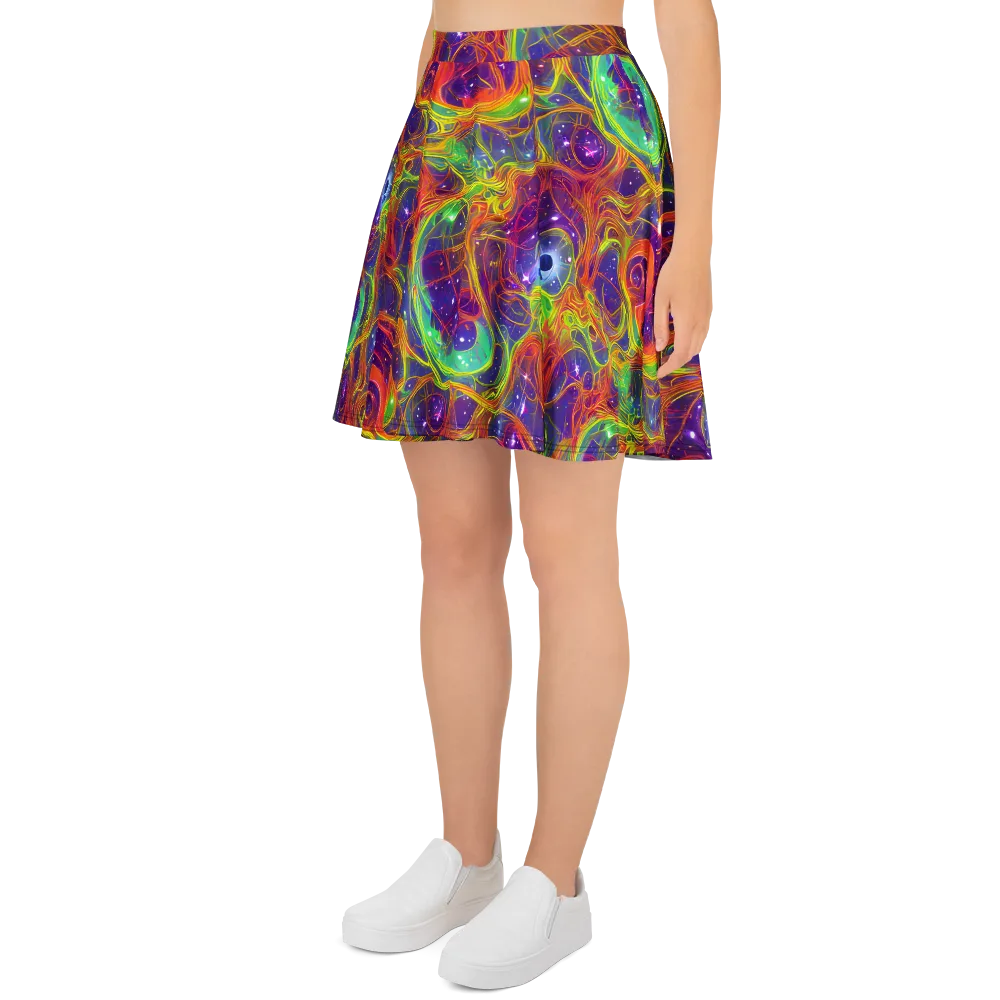 Plasma Dreams on Skater Skirt — Left