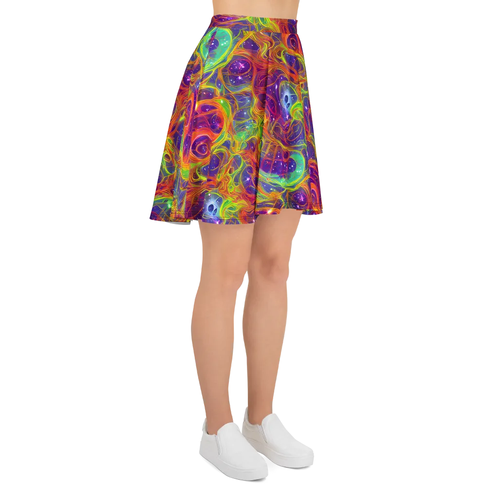 Plasma Dreams on Skater Skirt — Right