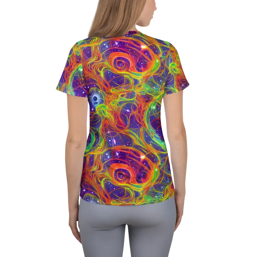 Plasma Dreams on Women's Athletic T-Shirt — Back