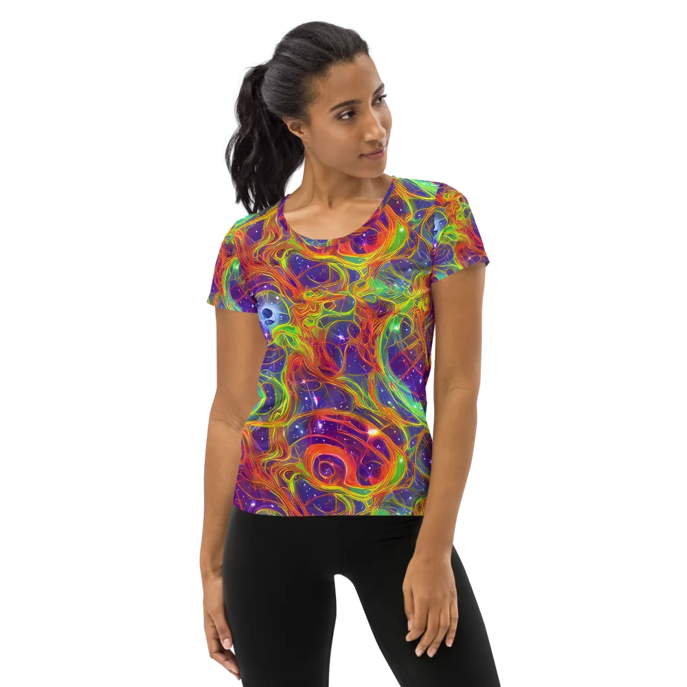 Plasma Dreams on Women's Athletic T-Shirt — Front