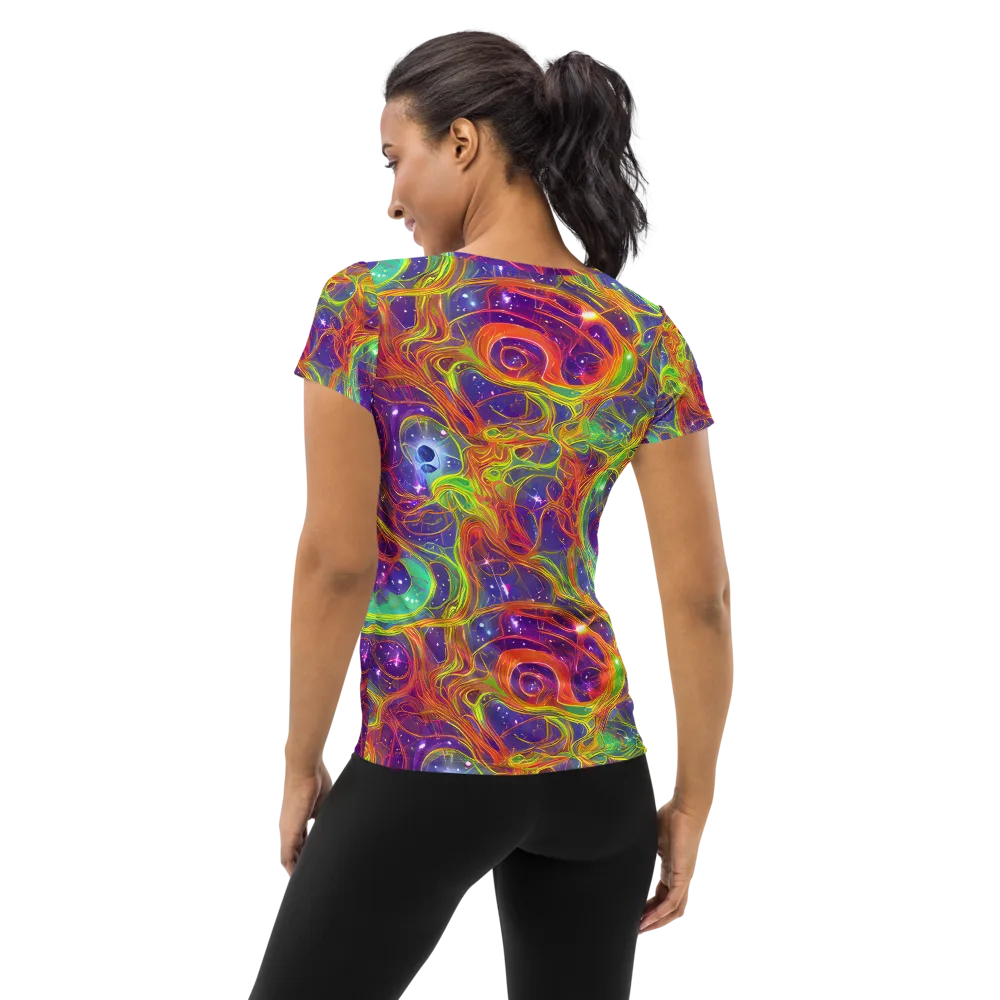 Plasma Dreams on Women's Athletic T-Shirt — Back