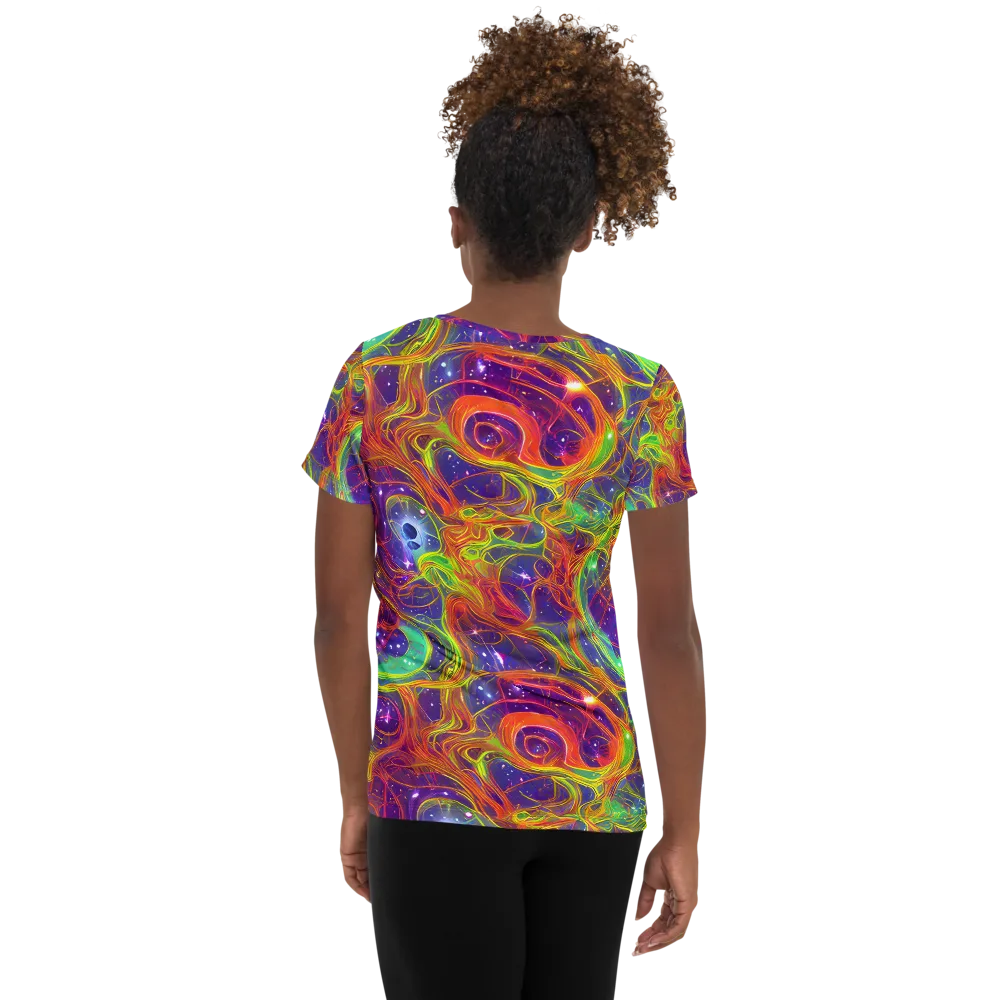 Plasma Dreams on Women's Athletic T-Shirt — Back