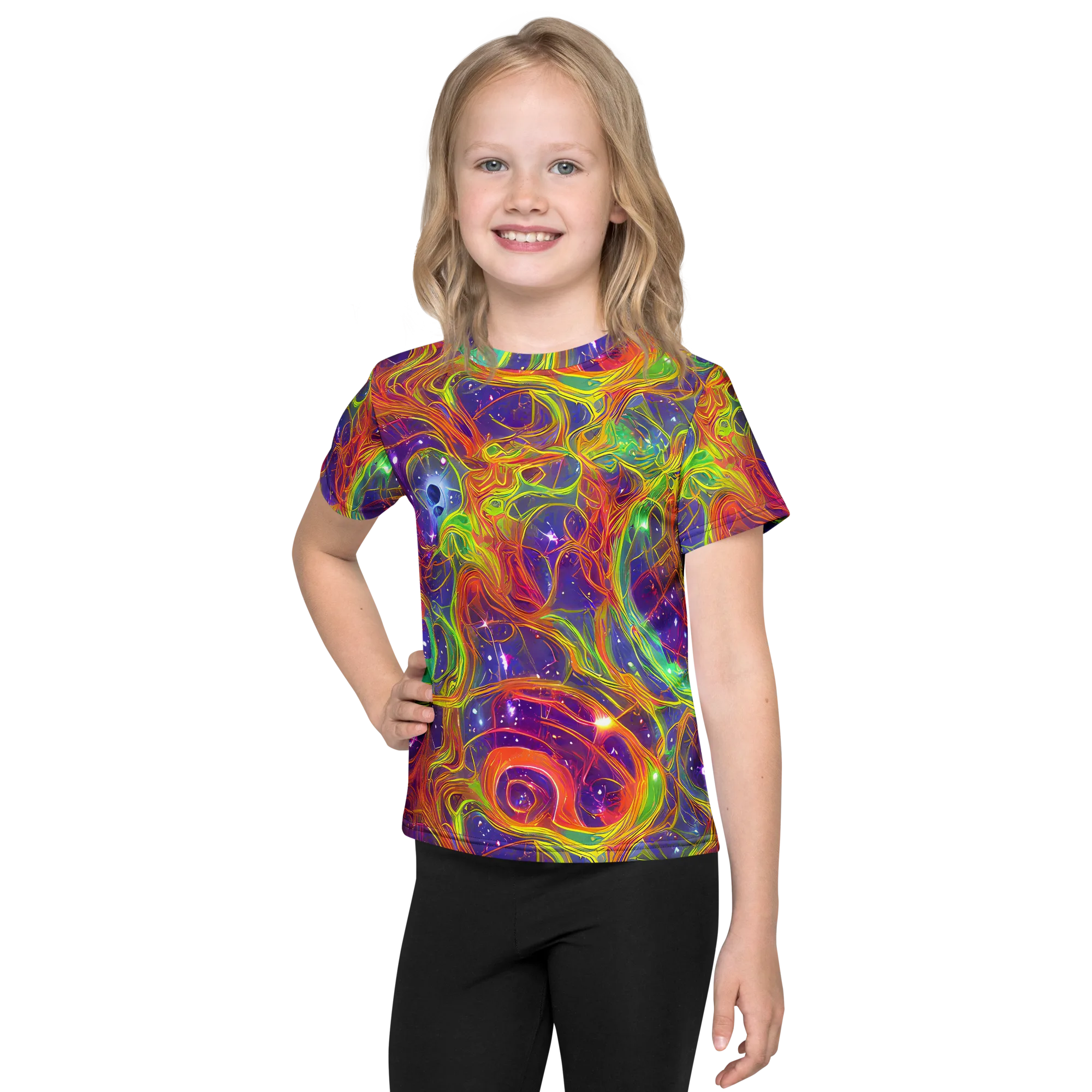 Plasma Dreams on Kids Crew Neck T-Shirt — Front