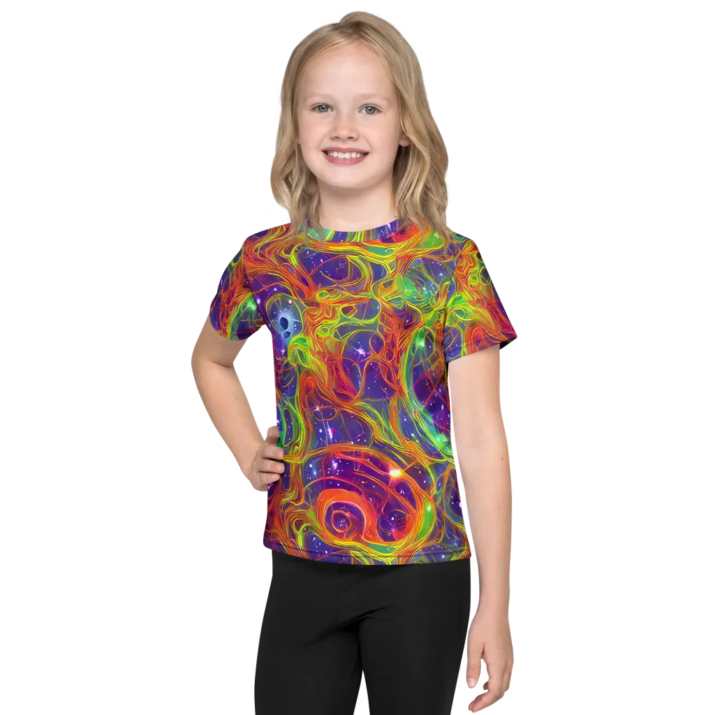 Plasma Dreams on Kids Crew Neck T-Shirt — Front