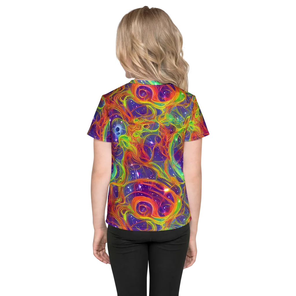 Plasma Dreams on Kids Crew Neck T-Shirt — Back