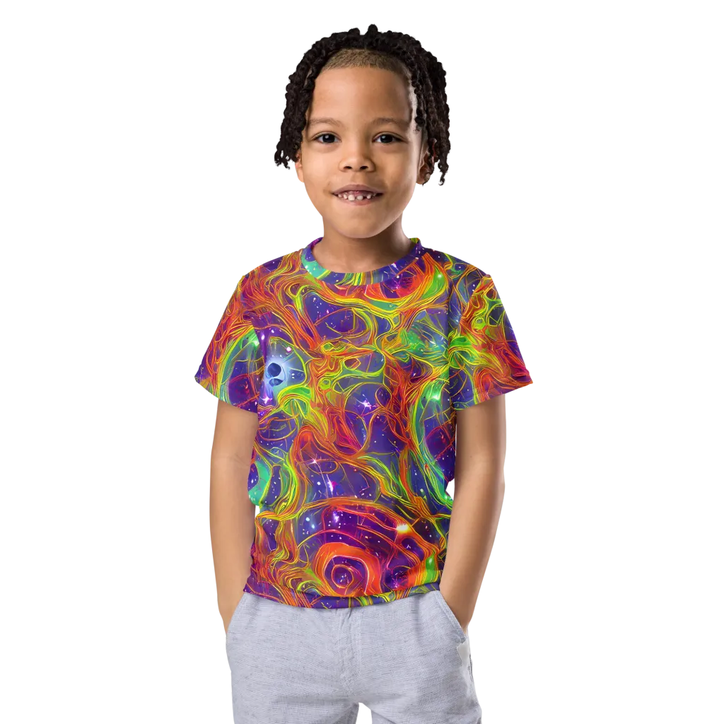 Plasma Dreams on Kids Crew Neck T-Shirt — Front