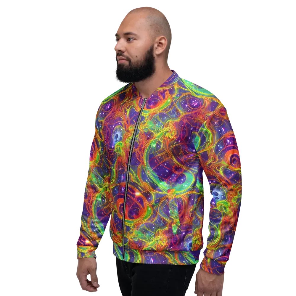 Plasma Dreams on Bomber Jacket — Left